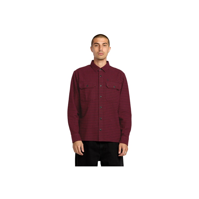 AUGUSTONE LS SHIRT|merlot|M|L|XL
