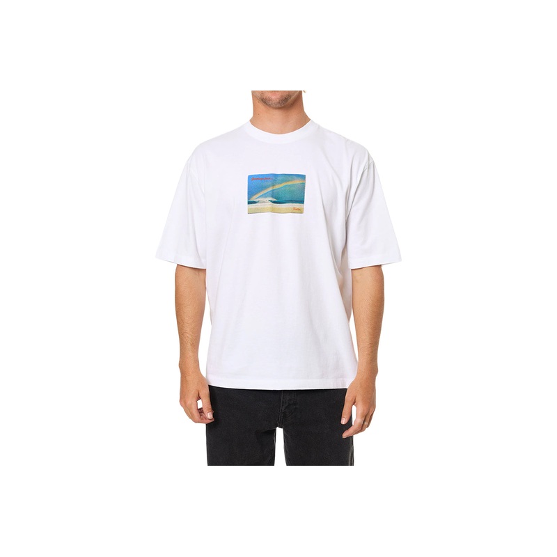 GREETING BOX FIT T-SHIRT|white|M|L|XL