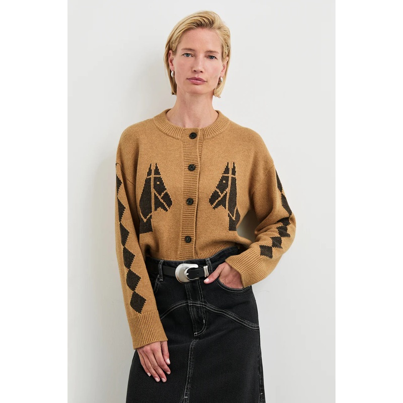 Women’s Mavie Cardigan|Camel Stables|Small|Medium|Large