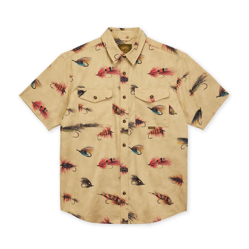 Men’s Atlantic Salmon Flies Short Sleeve Shirt