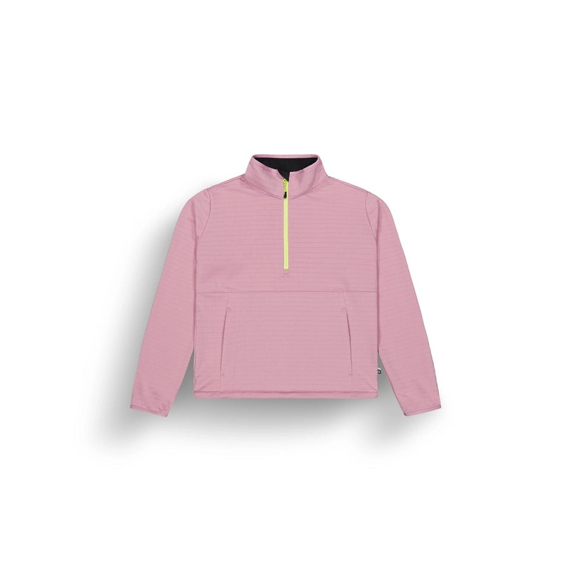 Women’s Bake 1/4 Grid Fleece|Mauve Orchid|Odyssey Gray|XSmall|Small|Medium|Large