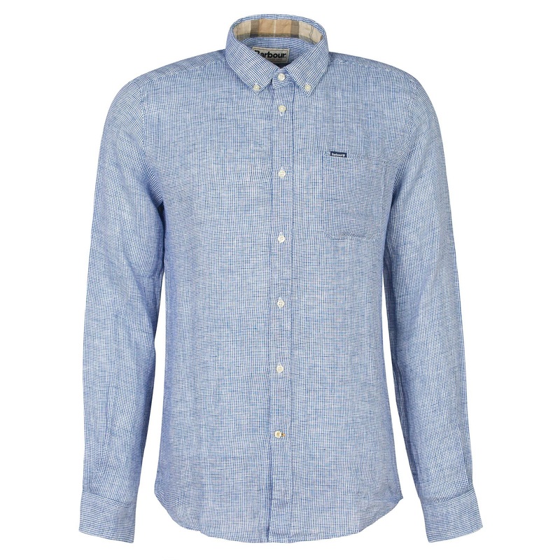 Men’s Linton Tailored Long-Sleeved Linen Shirt