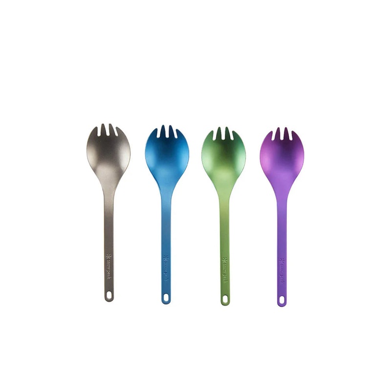 Titanium Spork|Titanium|Blue|Green|Purple