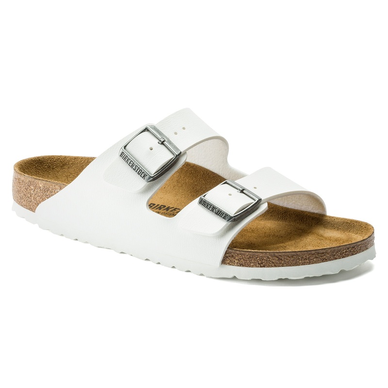 Arizona Birko-Flor Sandals|White|35 EU|36 EU|37 EU|38 EU|39 EU|40 EU|41 EU|Medium/Narrow