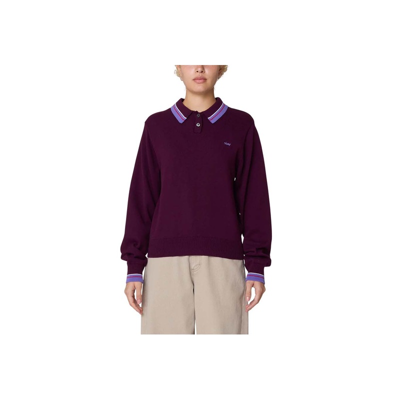 GOALI POLO SWEATER|beet|S|M|L