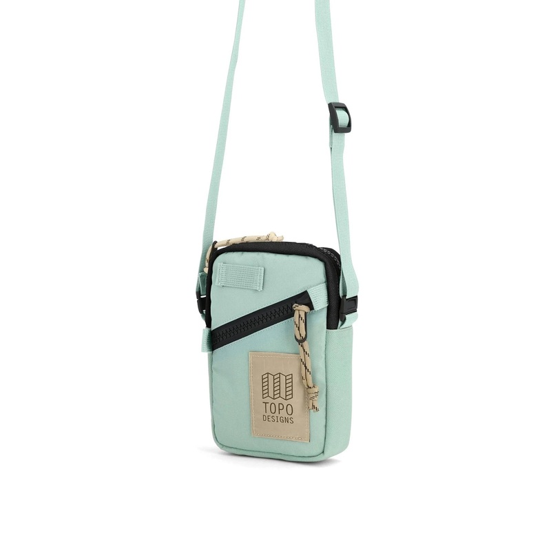 Mini Shoulder Bag|Ash Green|Almond / Emberglow|Black