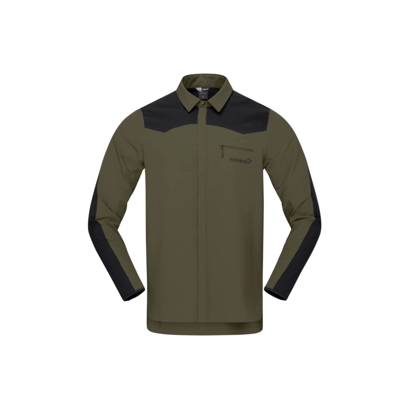 Men’s Skibotn Flex Shirt|Olive Night|Indigo Night|Small|Medium|Large|XLarge