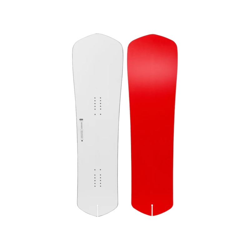 Korua Pocket Rocket Snowboard|Brush White|Gloss White|129