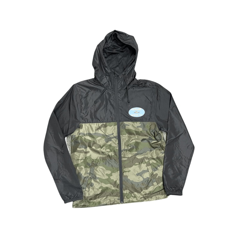 Milosport Skate Co Logo Windbreaker Camo and Black