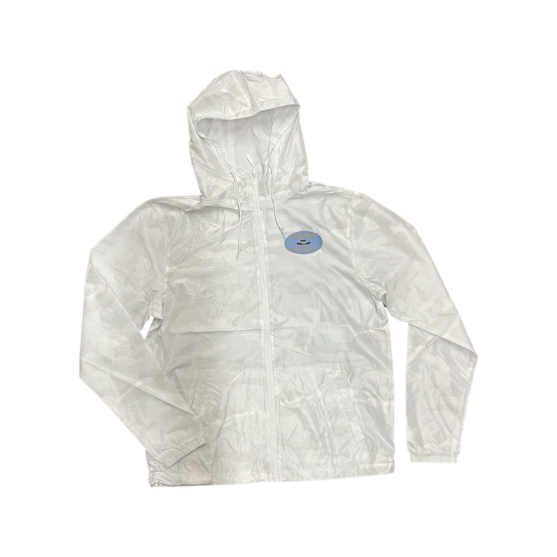 Milosport Skate Co Logo Windbreaker in White Camo