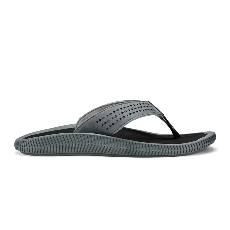 Men’s Ulele Sandals|Dark Shadow Black|8 US|9 US|10 US|11 US|12 US
