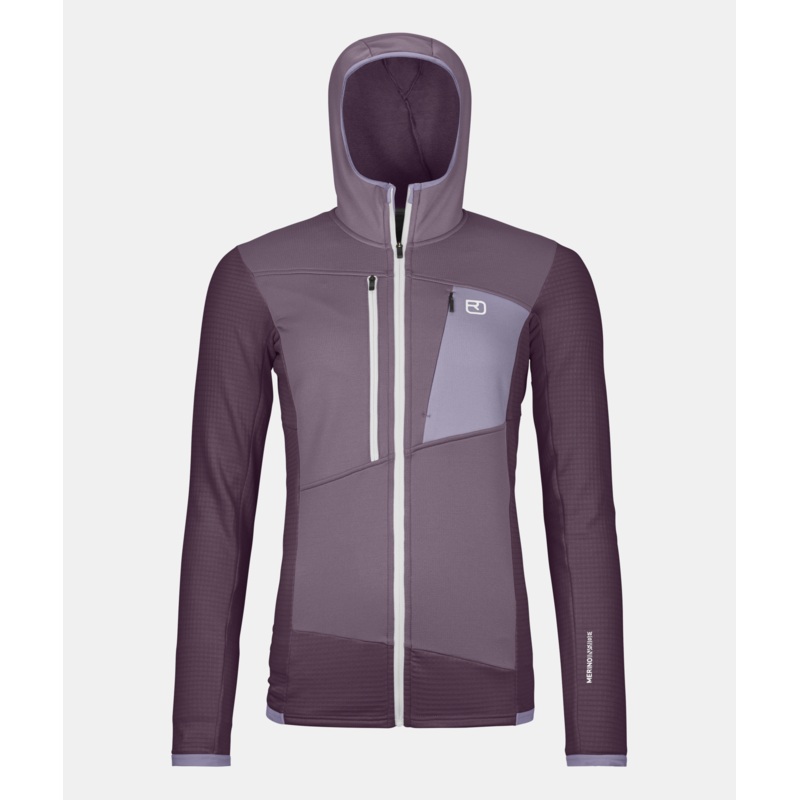 Women’s Fleece Grid Hoody|Dark Wild Berry|Small|Medium|Large