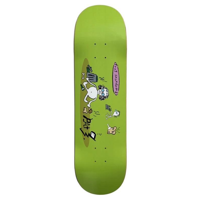 Frog Skateboards Garbage Eater Pat G Deck (Green) 8.25