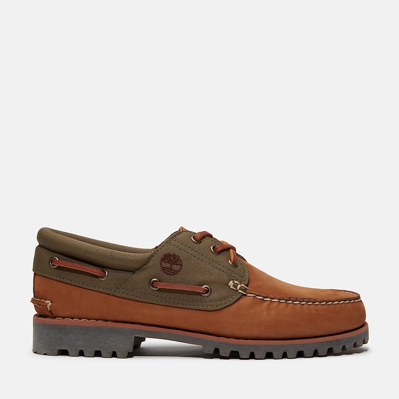 Men’s Authentic Boat Shoes|Medium Brown Nubuck|8 US|9 US|10 US|11 US|12 US