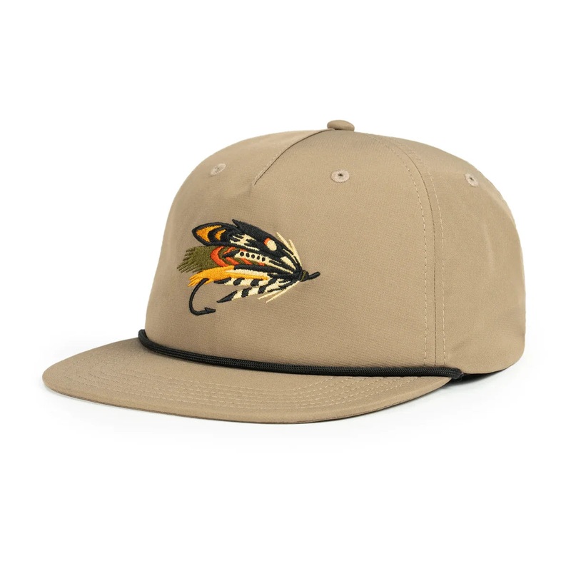 Salmon Fly Sun Cap|Sepia