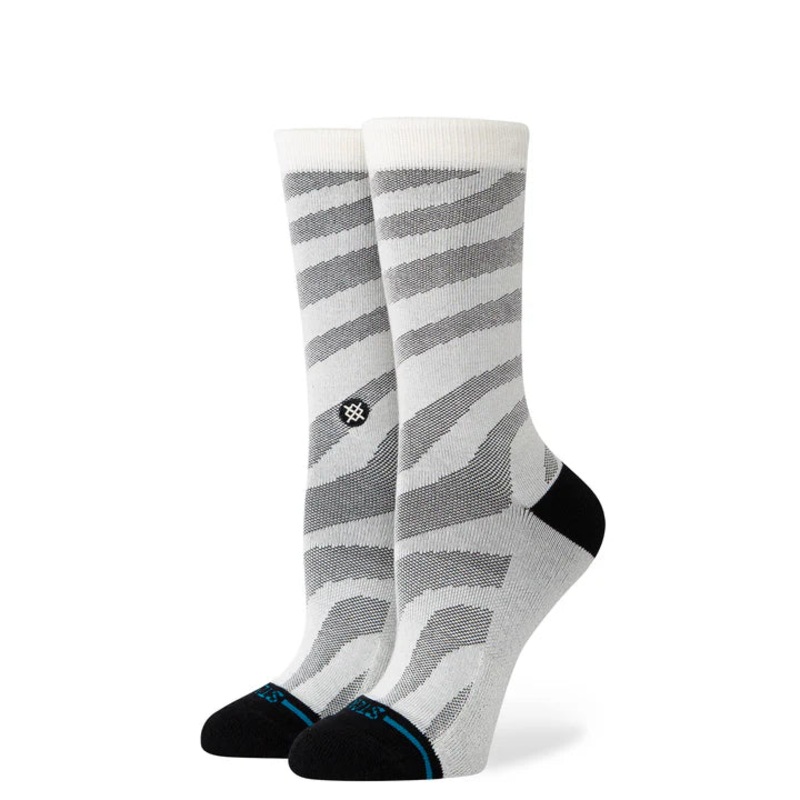 Women’s Torqued Crew Socks|Black|Medium