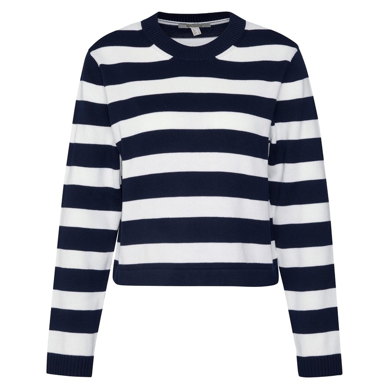 Women’s Bronya Striped Crew-Neck Jumper