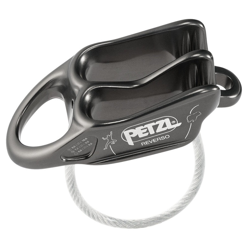Reverso Belay/Rappel Device|Gray|Red / Orange|Green