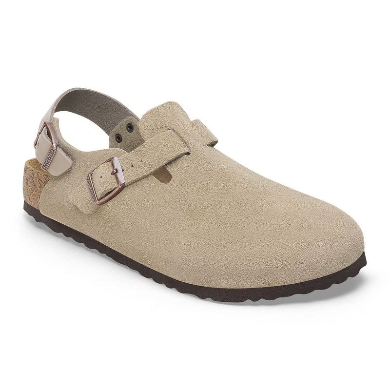 Tokio Suede Leather Clogs|Taupe|35 EU|36 EU|37 EU|38 EU|39 EU|40 EU|41 EU|Medium/Narrow