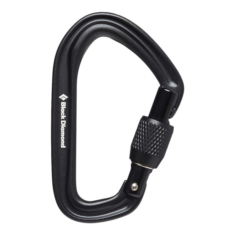 HotForge Screwgate Carabiner|Black|Grey