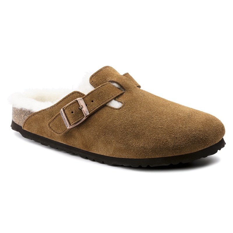 Boston Shearling Suede Sandals