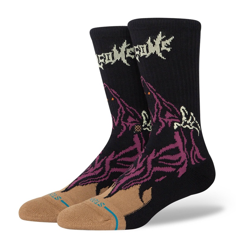 Stance Welcome Skelly Crew Socks in Black