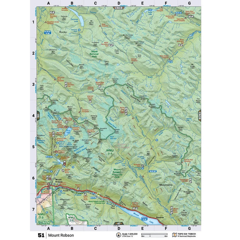 TOBC51 Topo Map | Mount Robson
