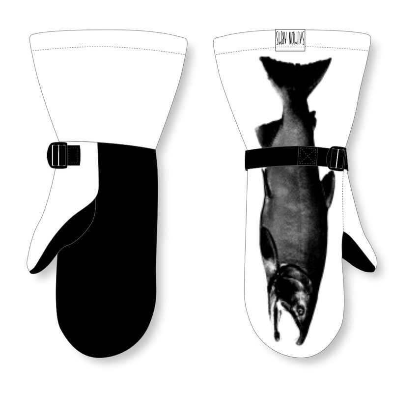 Salmon Arms Overmitt|OG 13|Bones Black and White|S|L
