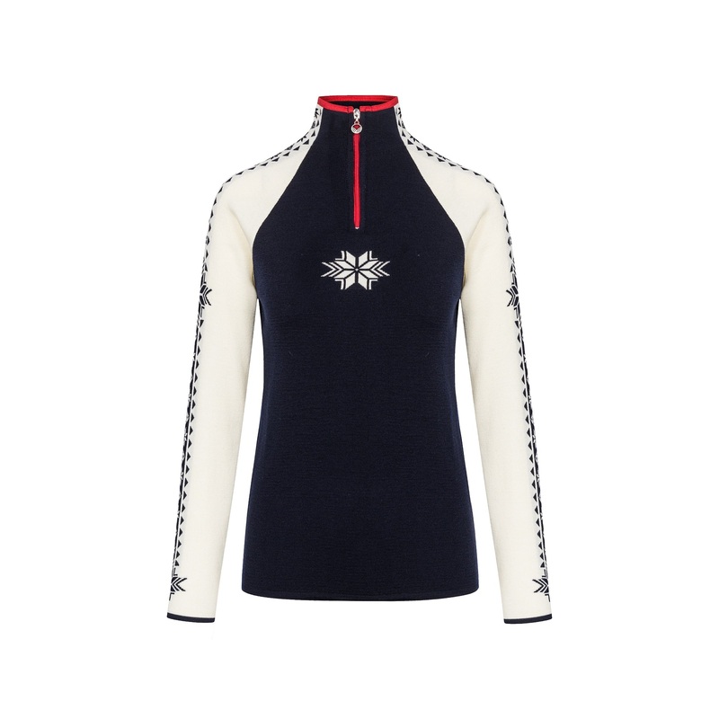 Women’s Geilo Sweater|Navy / Offwhite / Raspberry|Black / Offwhite|XSmall|Small|Medium|Large|XLarge