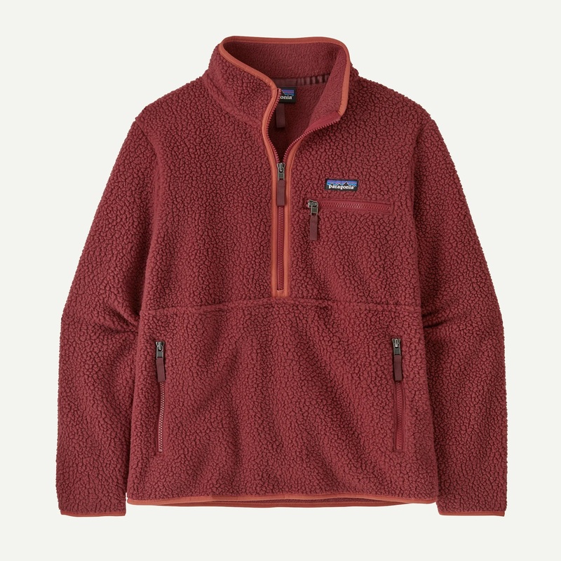 Women’s Retro Pile Fleece Marsupial Pullover