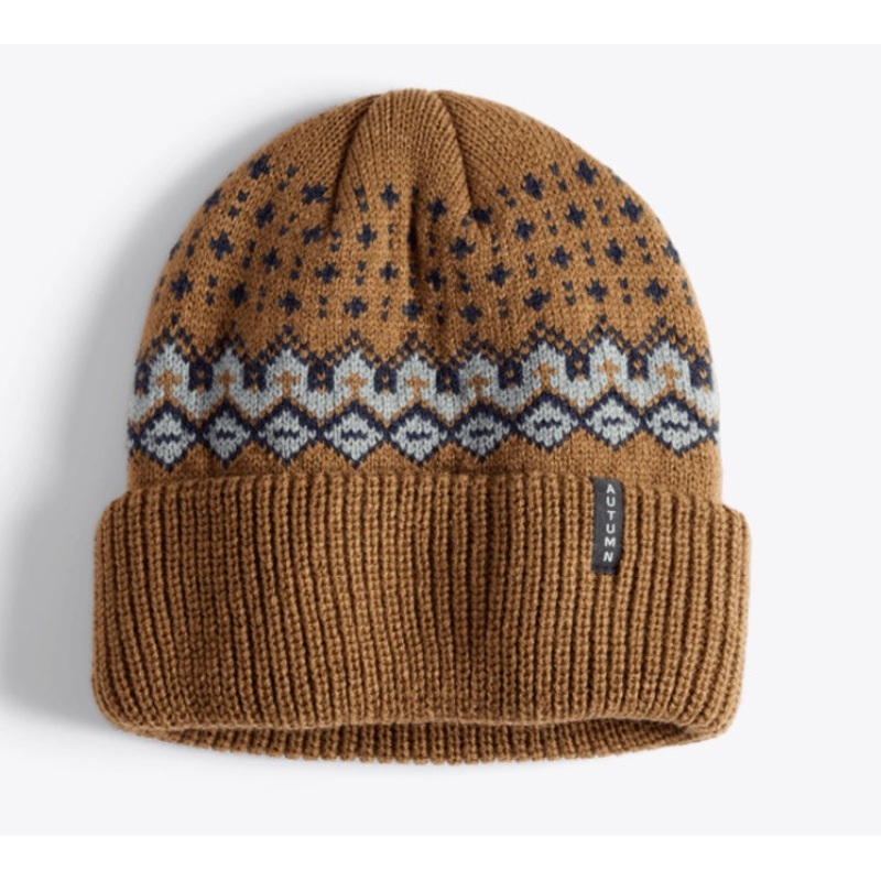 Autumn Fairisle Beanie 2026|Black|Eggshell|Light Brown