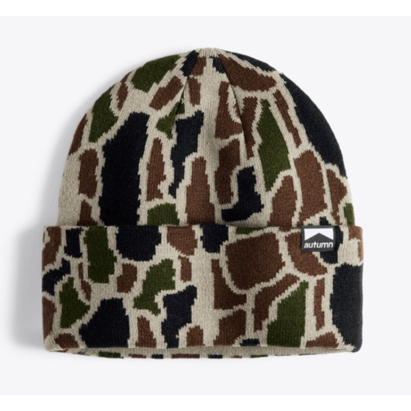 Autumn Treebark Beanie 2026|Black|Olive Ochre|Stone