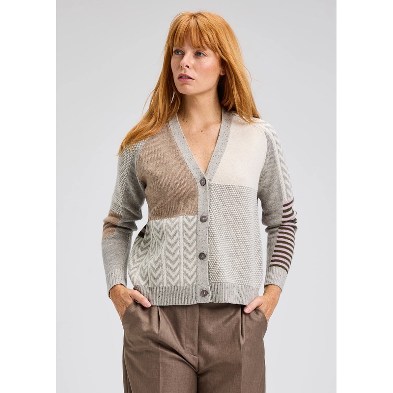 Women’s Textured Cardi|Marl|Small|Medium|Large