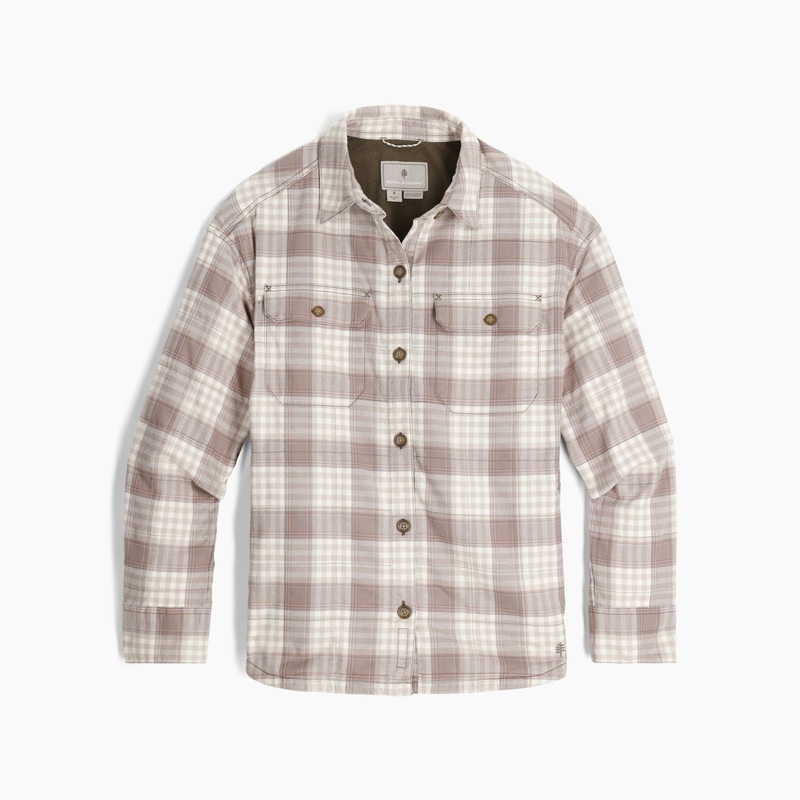 Women’s Vista Flannel Shacket|Chalk Antelope Plaid|XSmall|Small|Medium|Large|XLarge