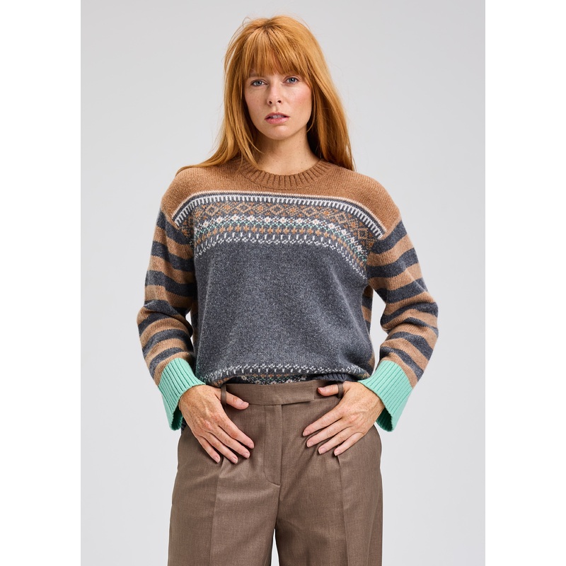 Women’s Fairisle Sweater|Goose|Small|Medium|Large