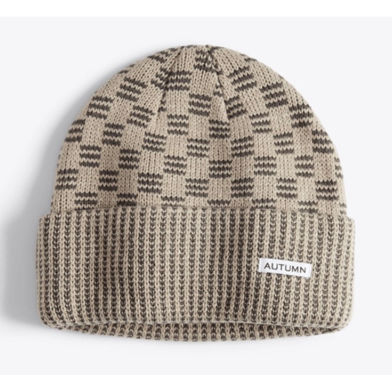 Autumn Squared Beanie 2026|Black|Sycamore|Steam Grey