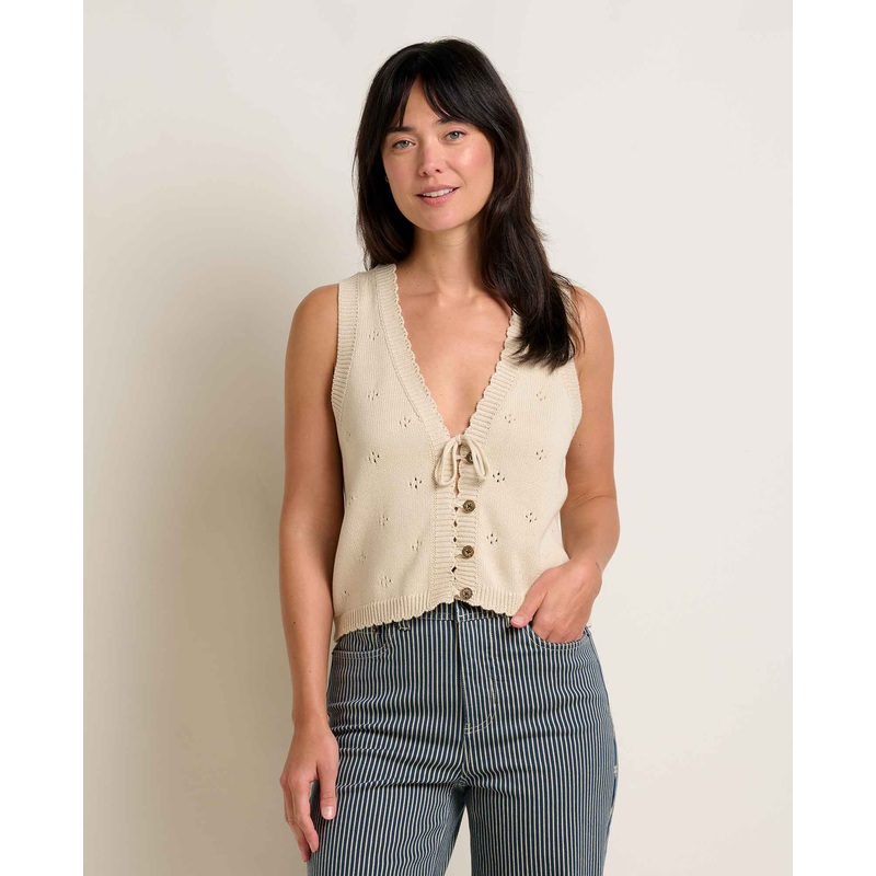 Women’s Bianca Tie Tank|Almond|Small|Medium|Large
