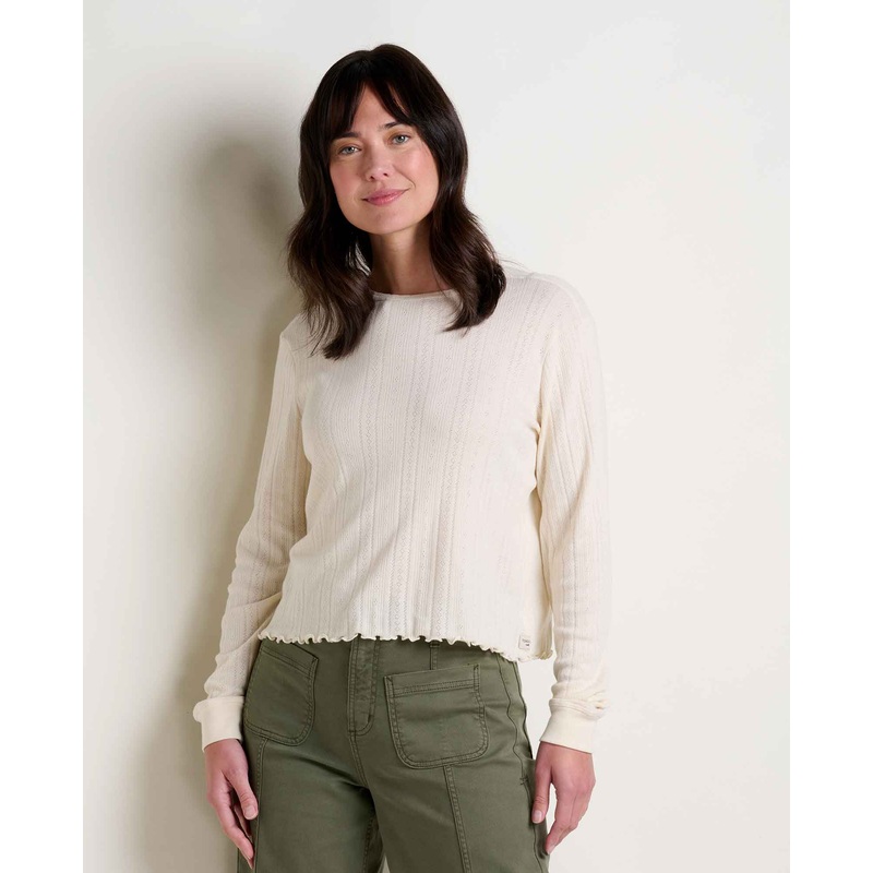 Women’s Foothill Pointelle Long Sleeve Crew