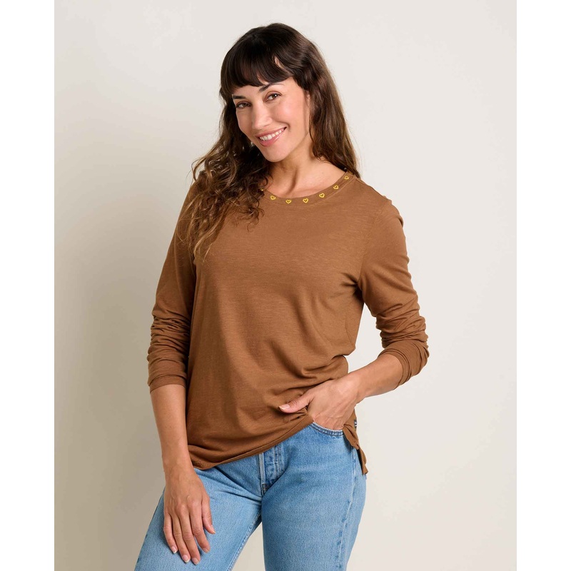 Women’s Primo Long Sleeve Crew Embroidered