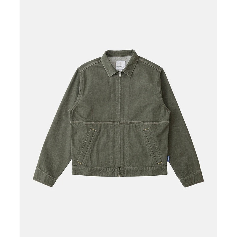 Japanese Slub Denim Jacket|Dark Sage|XSmall|Small|Medium|Large