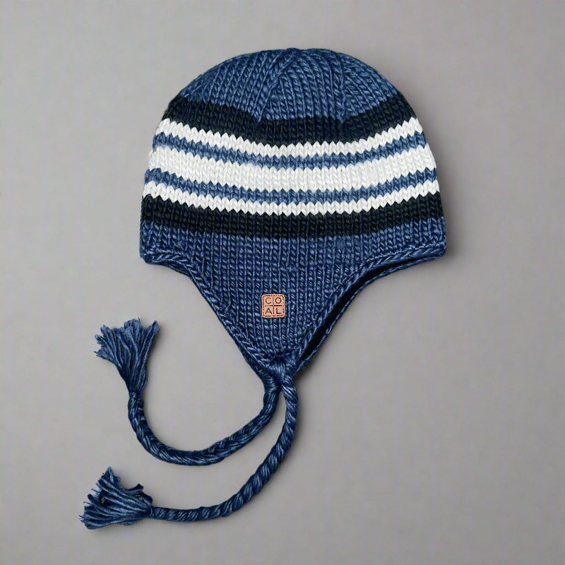 Coal Dori Earflap Beanie 2026|Ceramic|Dark Green|Navy/Grey