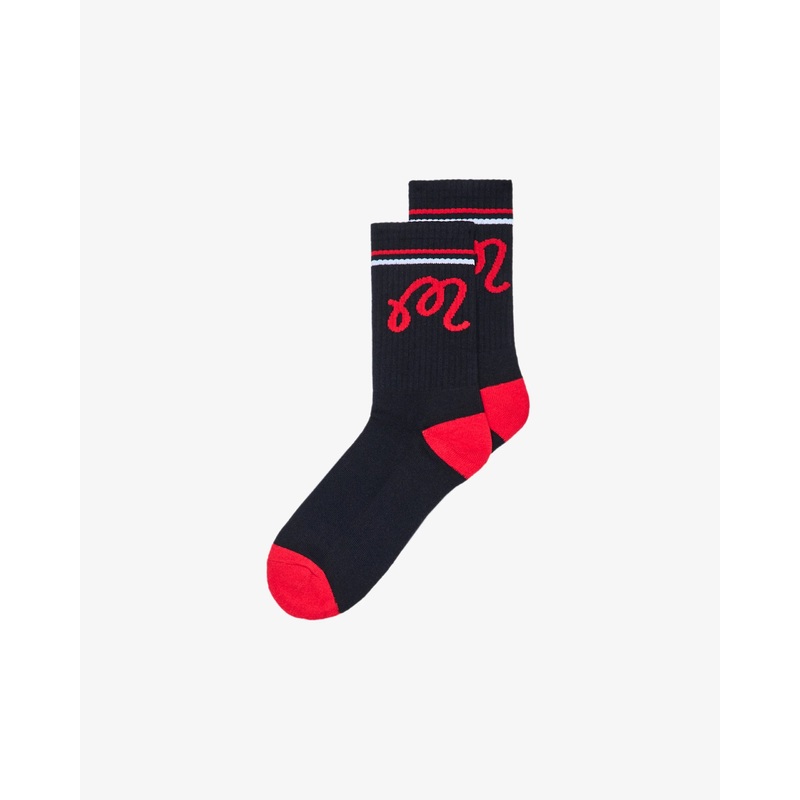 Malbon X Santa Cruz Sock|Black|White