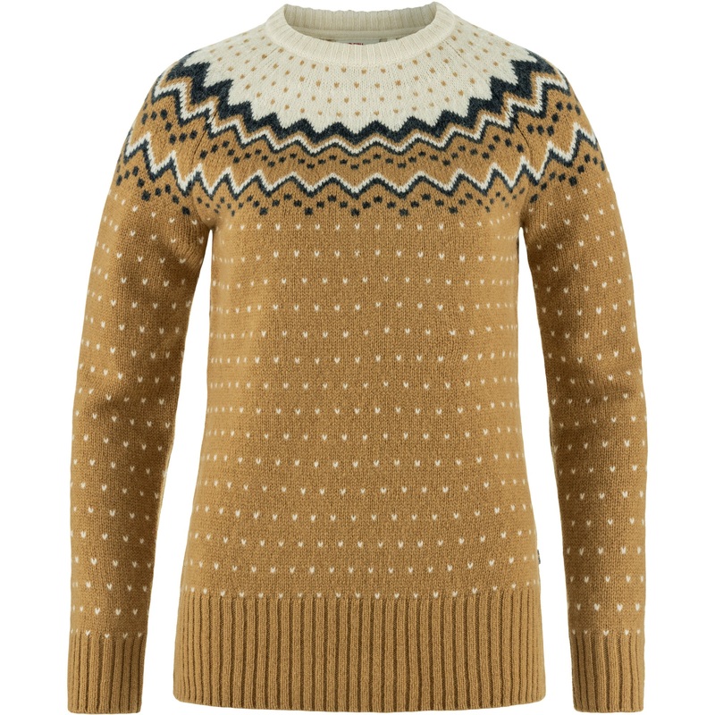 Women’s vik Knit Sweater|Buckwheat Brown / Chalk White|Chalk White / Flint Grey|XSmall|Small|Medium|Large