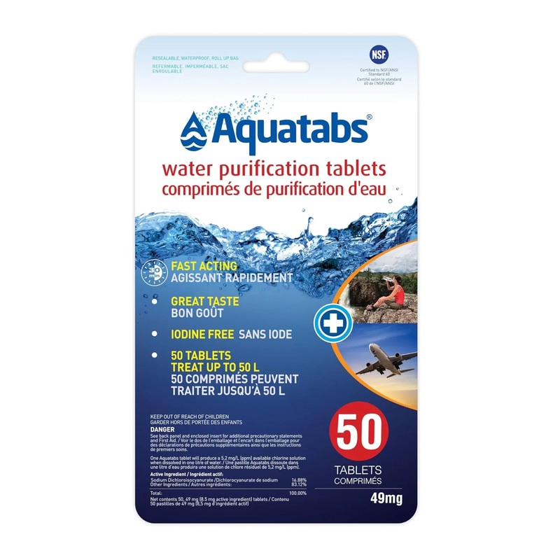 Water Purification Tablets 50 Tabs