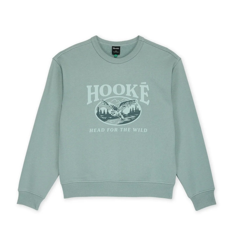Women’s Snowy Owl Crewneck|Slate|Small|Medium|Large|XLarge