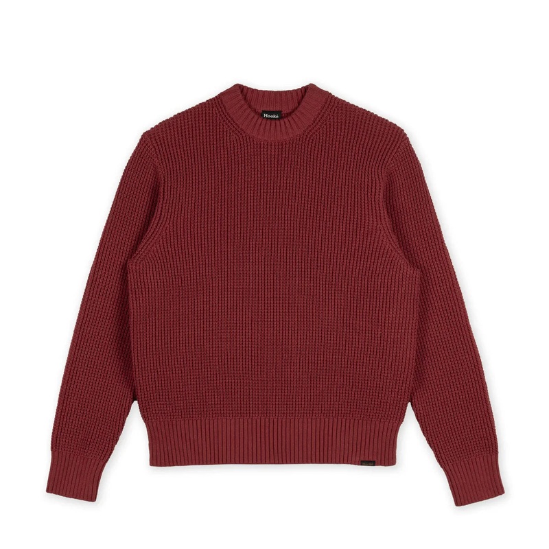 Women’s Waffle Knit Sweater|Red Leaf|XSmall|Small|Medium|Large
