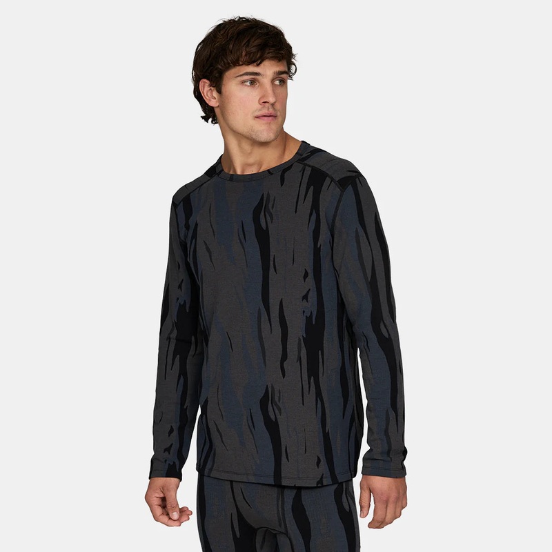 Men’s Heavyweight Grid Fleece Crew Base Layer