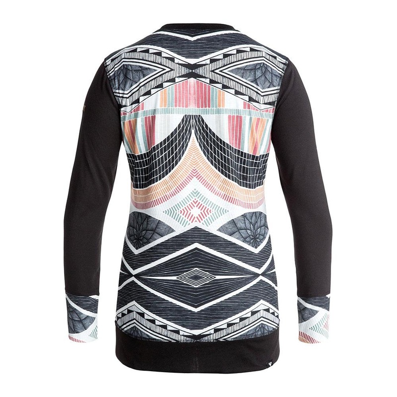Roxy Daybreak Top|True Black Pop Snow Lines|Small|Medium|Large|X-Large