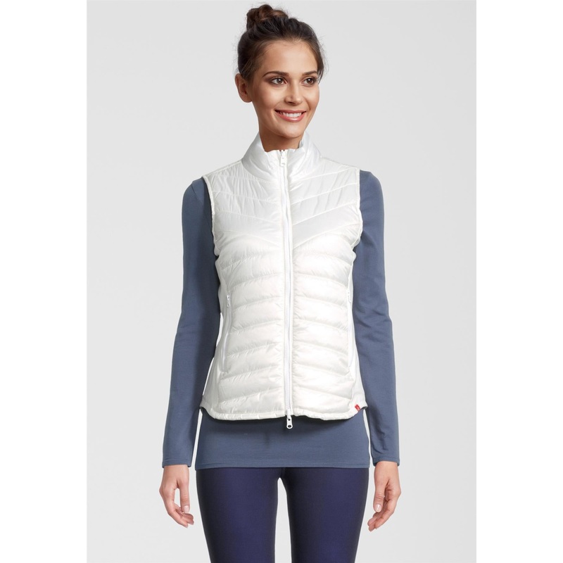 Women’s SELA Reversible Vest|Snow|Black|Small|Medium|Large