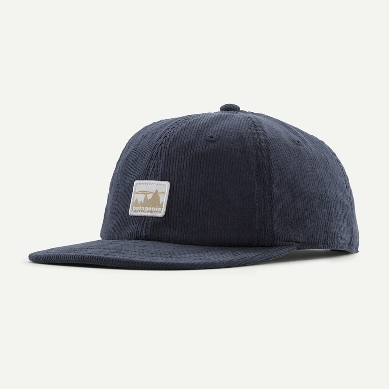 Corduroy Cap|’73 Skyline: Smolder Blue|Text Logo: Old Growth Green